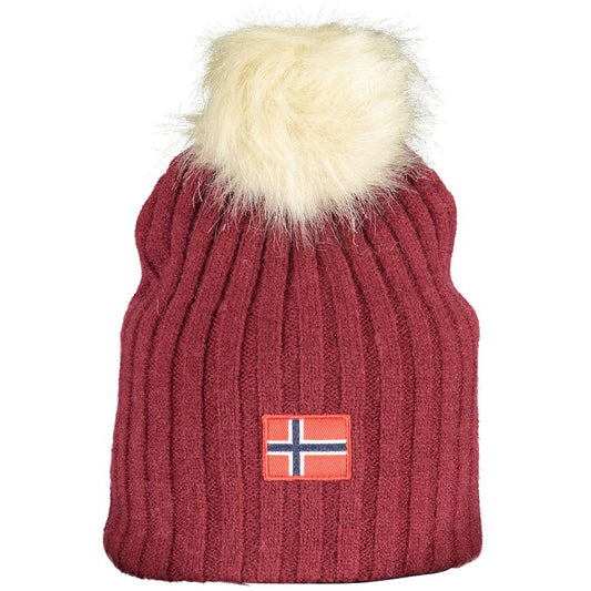 Norway 1963 Purple Polyester Hat with Fur Pompon