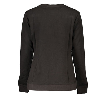 Cavalli Class Black Cotton Sweater - Bling It On