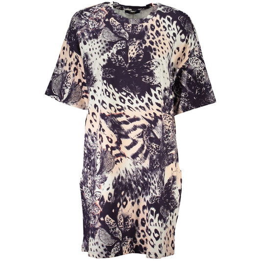 Cavalli Class Pink Cotton Dress - Bold and Vibrant Everyday Glamour