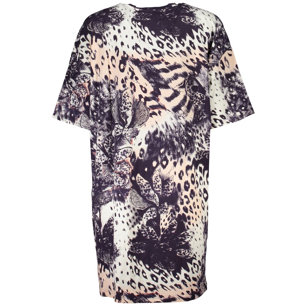 Cavalli Class Pink Cotton Dress - Bold and Vibrant Everyday Glamour