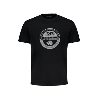 Napapijri Black Organic Cotton T-Shirt