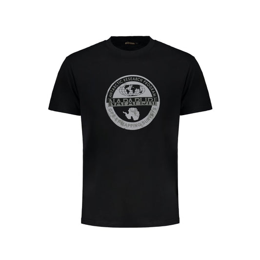Napapijri Black Organic Cotton T-Shirt
