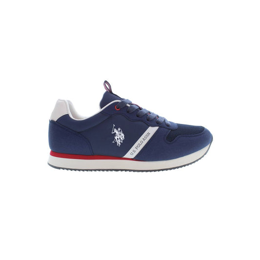 U.S. Polo Assn. Blue Polyester Sneakers with Laces