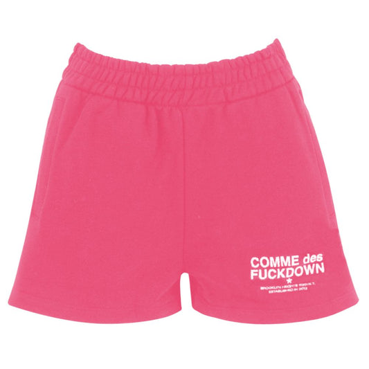 Comme Des Fuckdown Pink Cotton Shorts