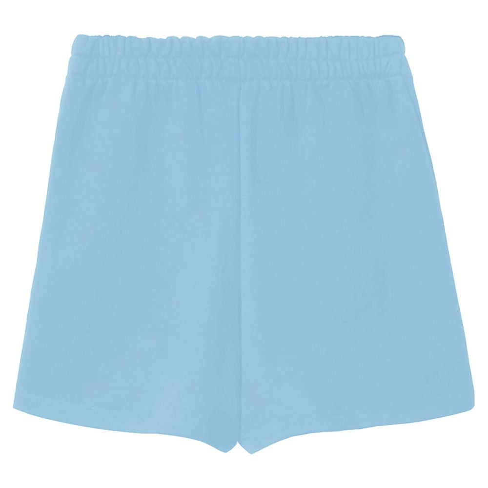 Comme Des Fuckdown Blue Cotton Shorts: Streetwear Reinvented