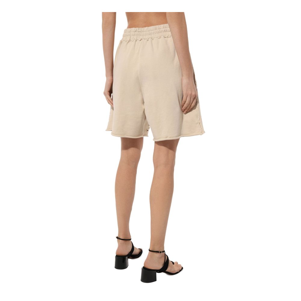 Comme Des Fuckdown Beige Cotton Shorts