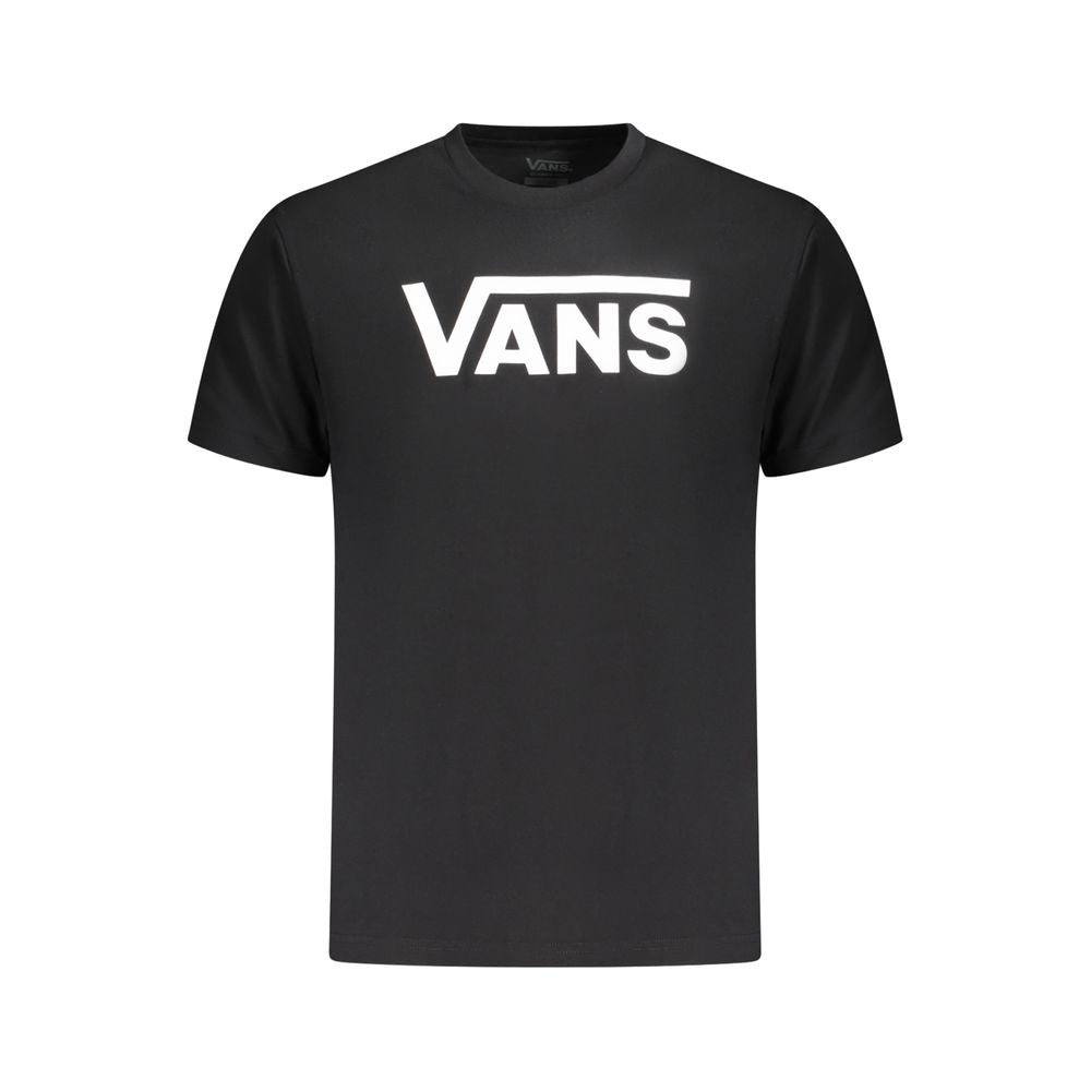 Vans Black Cotton T-Shirt – Classic Style for Everyday Wear