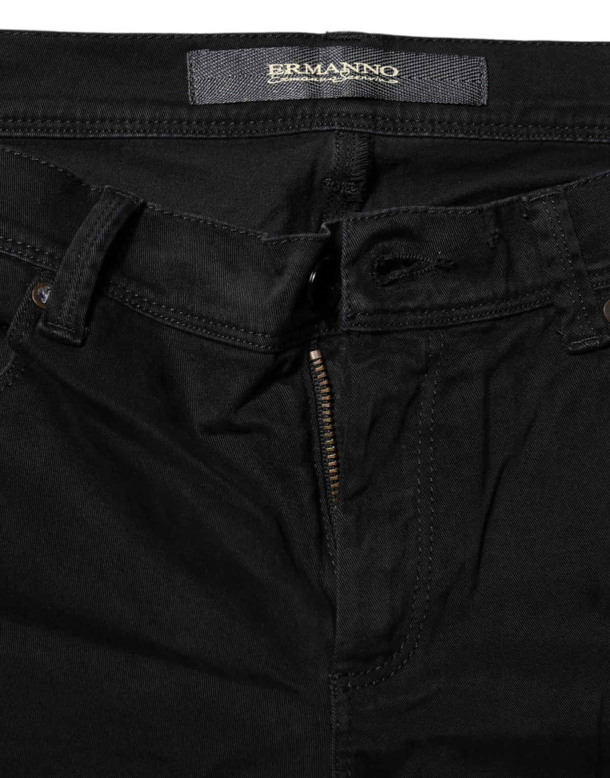 Ermanno Scervino Black Cotton Stretch Flared Bootcut Denim Jeans - Effortless Elegance