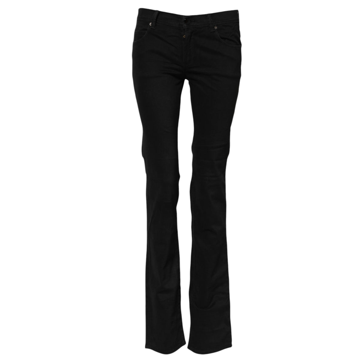 Ermanno Scervino Black Cotton Stretch Flared Bootcut Denim Jeans - Effortless Elegance