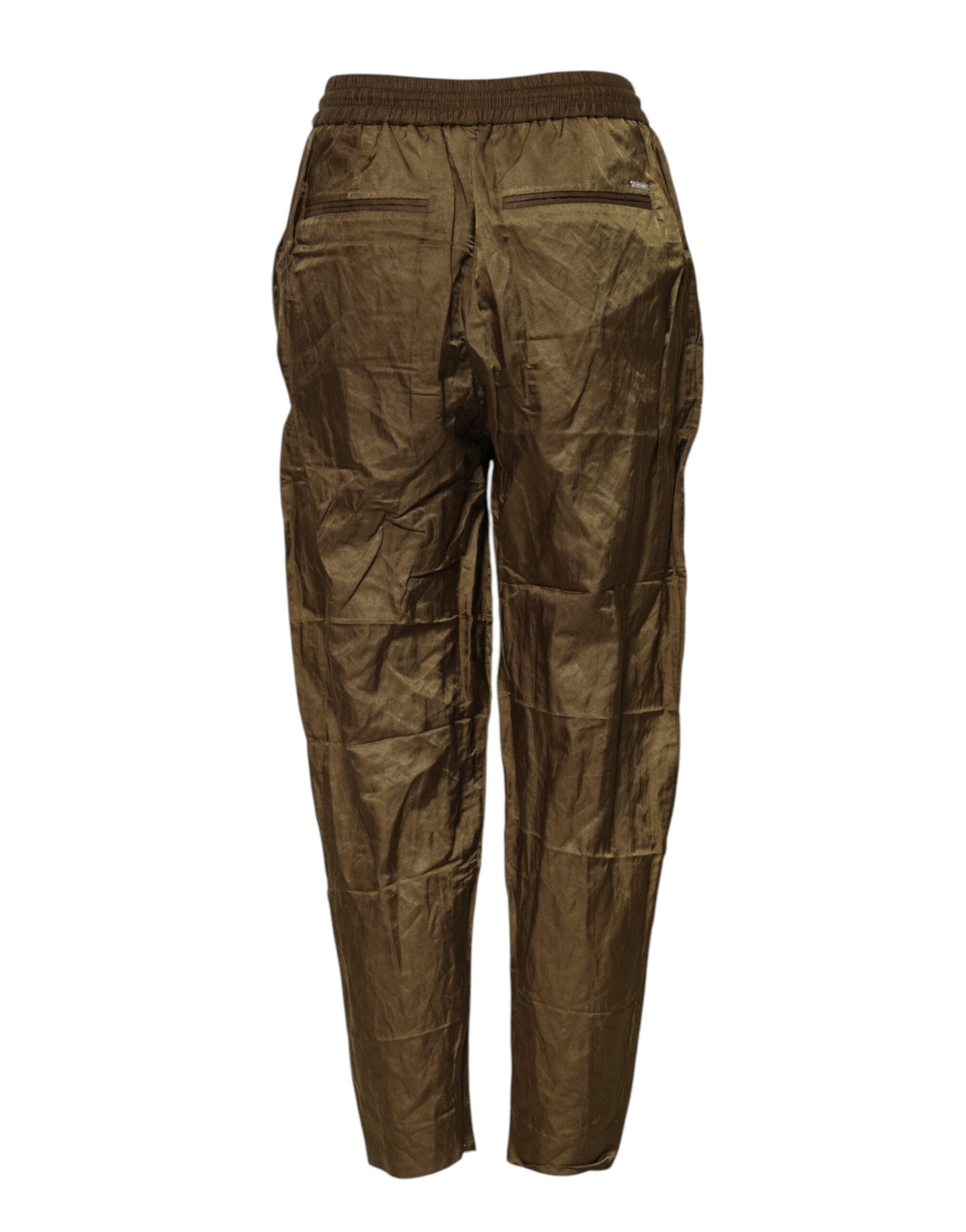 Dsquared² Brown Mid Waisted Women Sweatpants