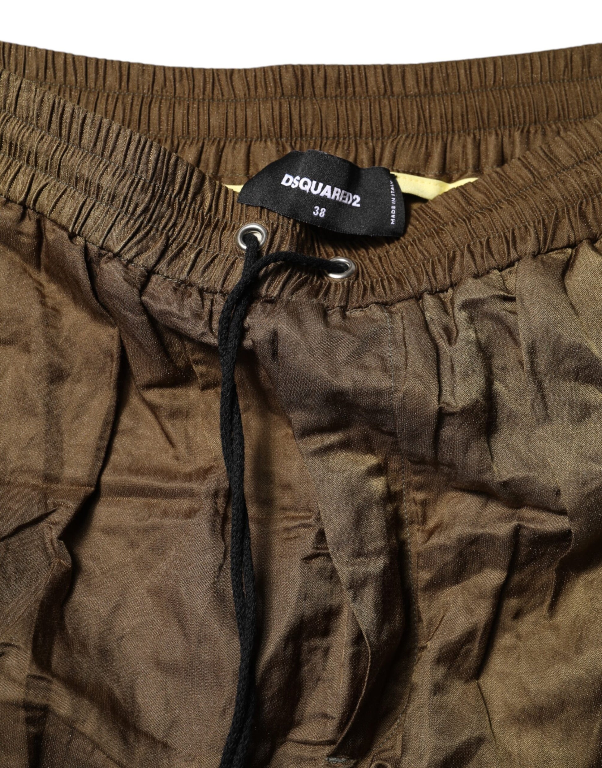 Dsquared² Brown Mid Waisted Women Sweatpants