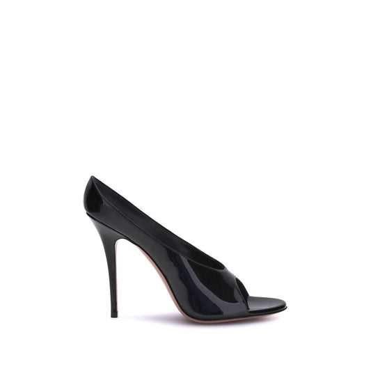 Amina Muaddi Anok Leather Sandals - Seductive Elegance
