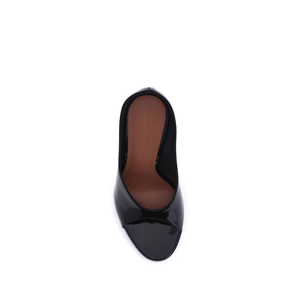 Amina Muaddi Anok Leather Sandals - Seductive Elegance