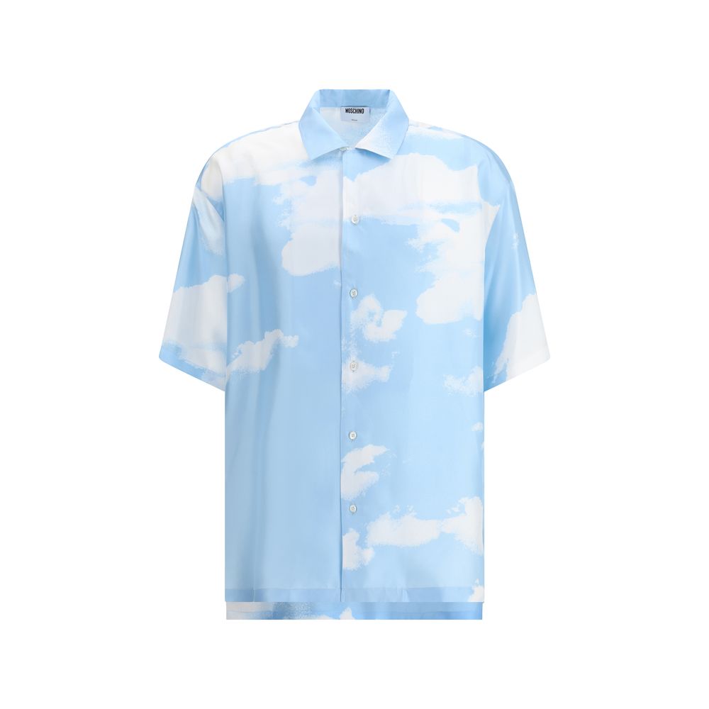 Moschino Silk Camicia - Oversized Cuban Collar Shirt