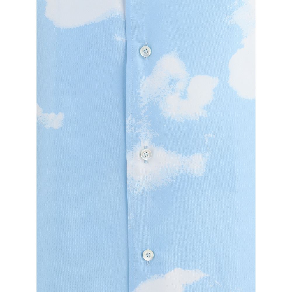 Moschino Silk Camicia - Oversized Cuban Collar Shirt