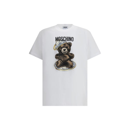 Moschino Cotton T-Shirt with Bear Print