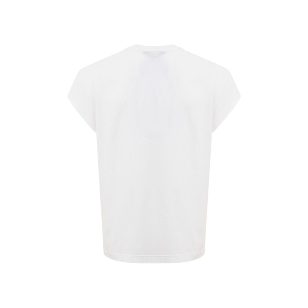 Dolce & Gabbana White Cotton T-Shirt with DG 58_62 Patch