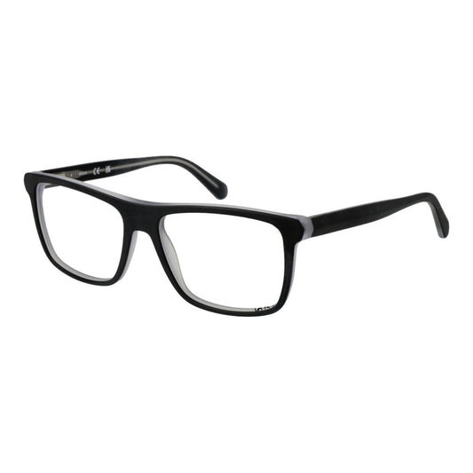 Guess Men's Optical Frames – Black Rectangle Design, 56mm