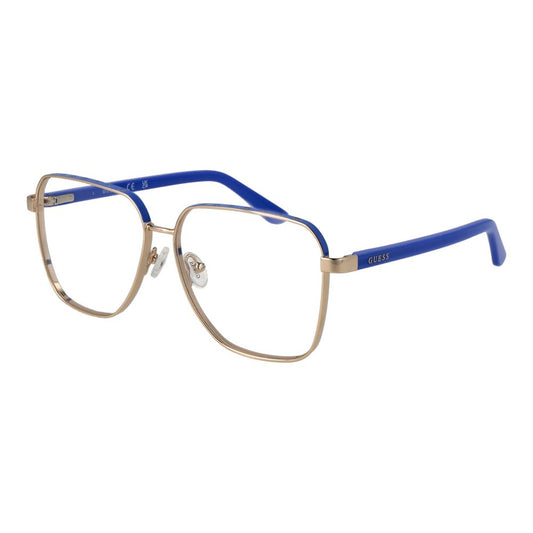 Guess Women’s Optical Frames – Gold Square Full-Rim, 57mm