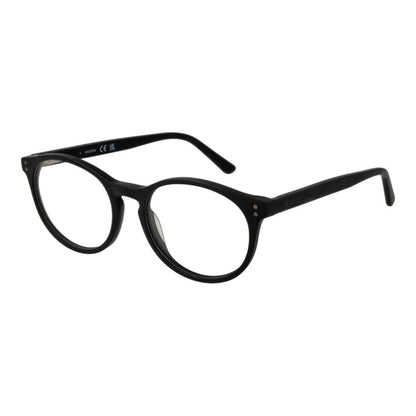 Guess Unisex Optical Frames – Black Round Frame, 49mm