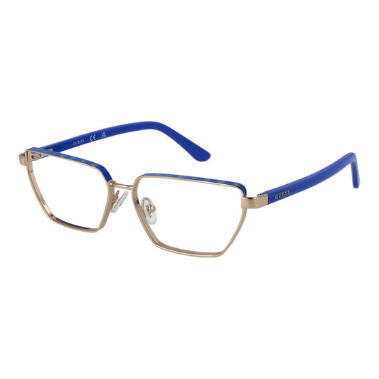 Guess Women’s Optical Glasses – Gold Geometric Frame, 55mm