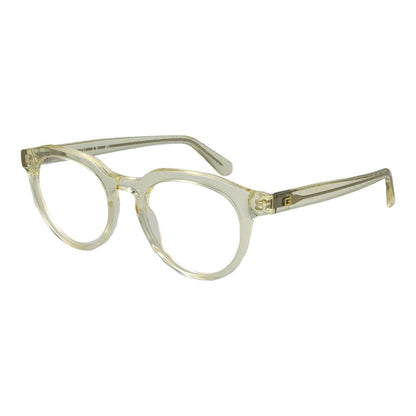 Guess Men’s Optical Glasses – Yellow Round Frame, 49mm