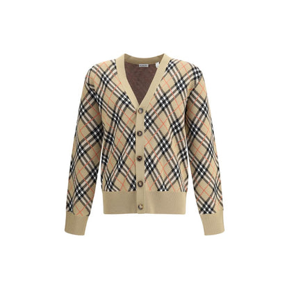 Burberry Archive Check Wool Cardigan