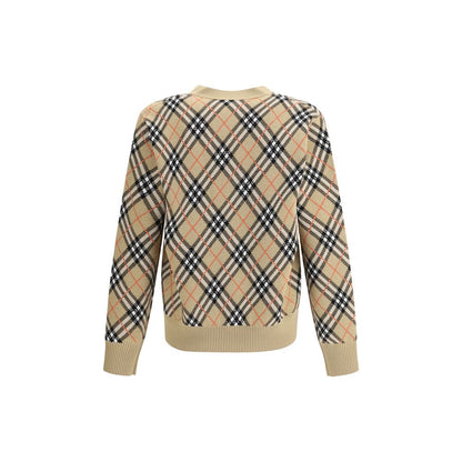 Burberry Archive Check Wool Cardigan
