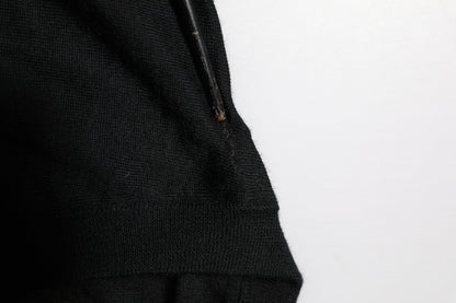 Dolce & Gabbana Black Cashmere Crewneck Men Pullover Sweater