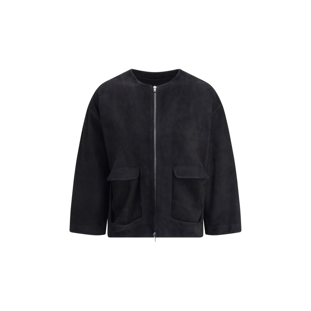 Salvatore Santoro Black Suede Leather Jacket