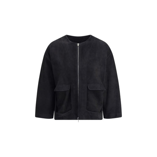 Salvatore Santoro Black Suede Leather Jacket