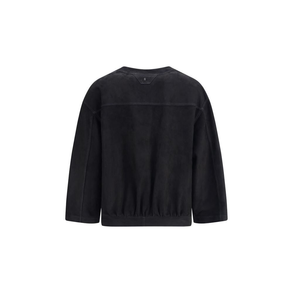 Salvatore Santoro Black Suede Leather Jacket