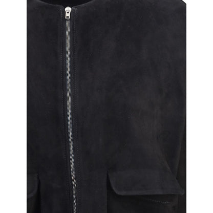 Salvatore Santoro Black Suede Leather Jacket