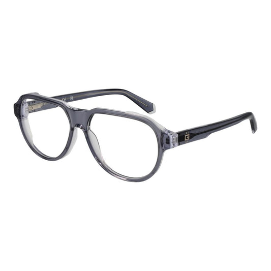 Guess Men's Optical Glasses – Grey Aviator Frame, 56mm