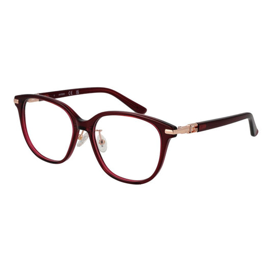 Guess Women’s Optical Glasses – Burgundy Round Frame, 54mm