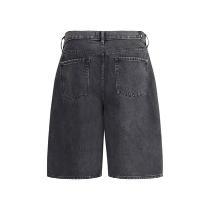 7FOR Denim Caviar Shorts - Modern Wide-Leg Style