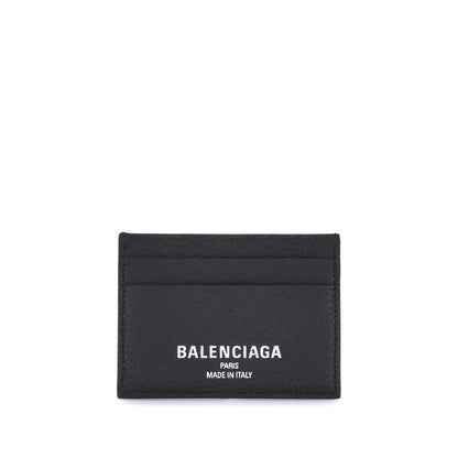 Balenciaga Leather Card Holder - Minimalist Elegance Redefined