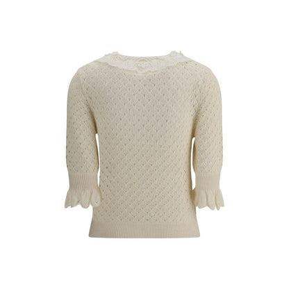 Chloé Sweater with Lace Collar