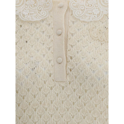 Chloé Sweater with Lace Collar