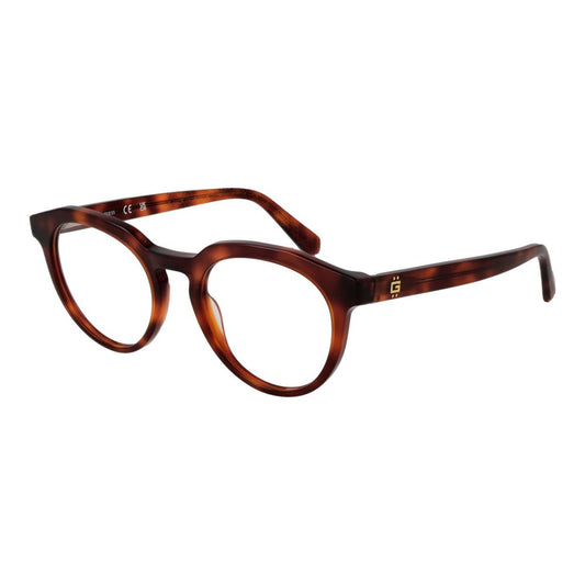 Guess Men's Optical Frames – Brown Round Full-Rim, 49mm