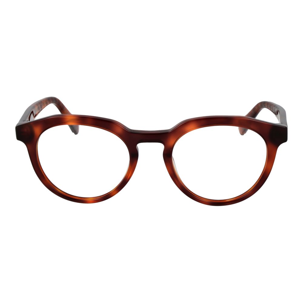 Guess Men's Optical Frames – Brown Round Full-Rim, 49mm