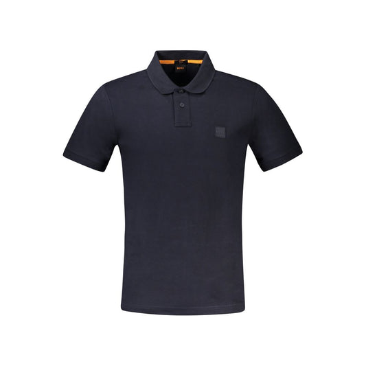 Hugo Boss Blue Cotton Polo Shirt - Slim Fit Essential