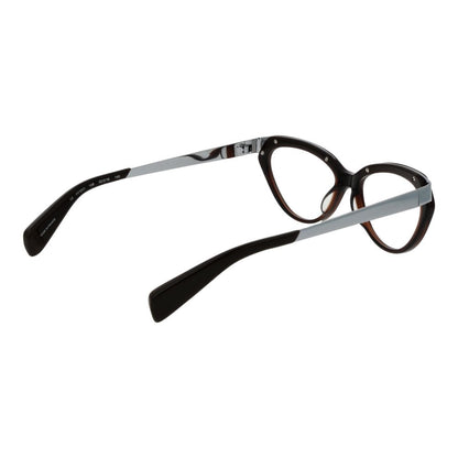 Yohji Yamamoto Unisex Optical Frames – Brown Cat Eye Style