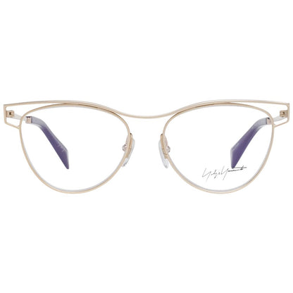 Yohji Yamamoto Women’s Optical Glasses – Gold Butterfly Frame