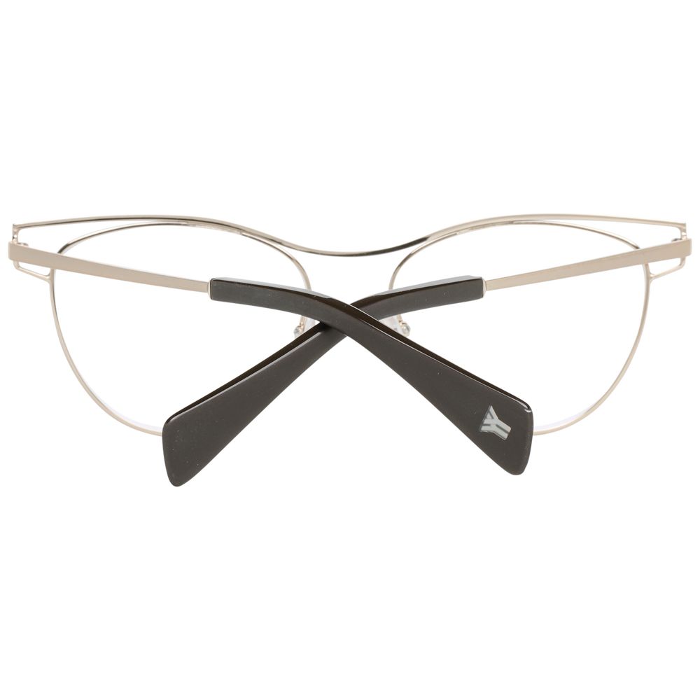 Yohji Yamamoto Women’s Optical Glasses – Gold Butterfly Frame