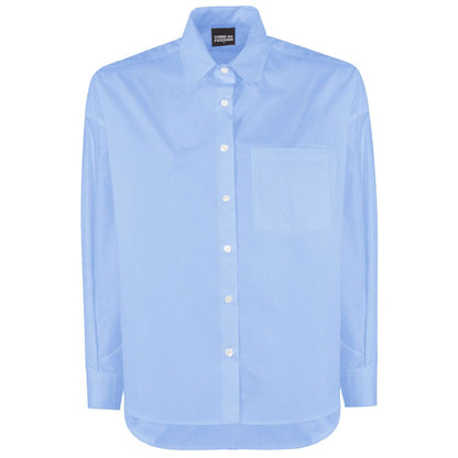 Comme Des Fuckdown Blue Cotton Shirt - Statement Streetwear