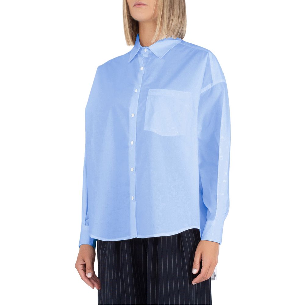 Comme Des Fuckdown Blue Cotton Shirt - Statement Streetwear