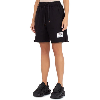 Comme Des Fuckdown Black Cotton Short: Urban Essentials for the Bold