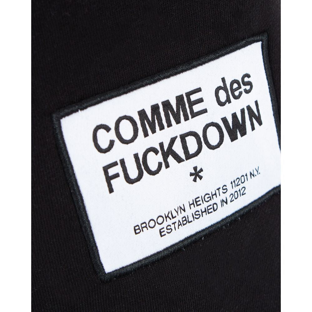 Comme Des Fuckdown Black Cotton Short: Urban Essentials for the Bold