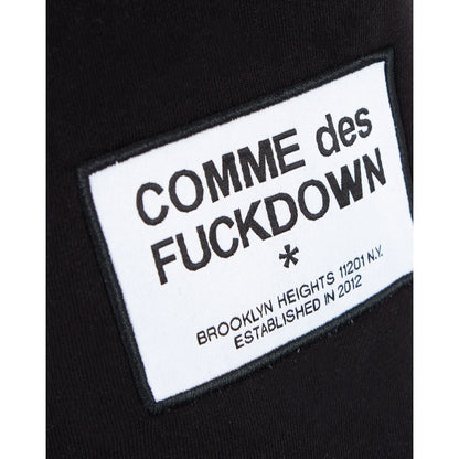 Comme Des Fuckdown Black Cotton Short: Urban Essentials for the Bold